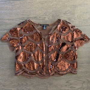 Club Monaco Beaded Top Cardigan